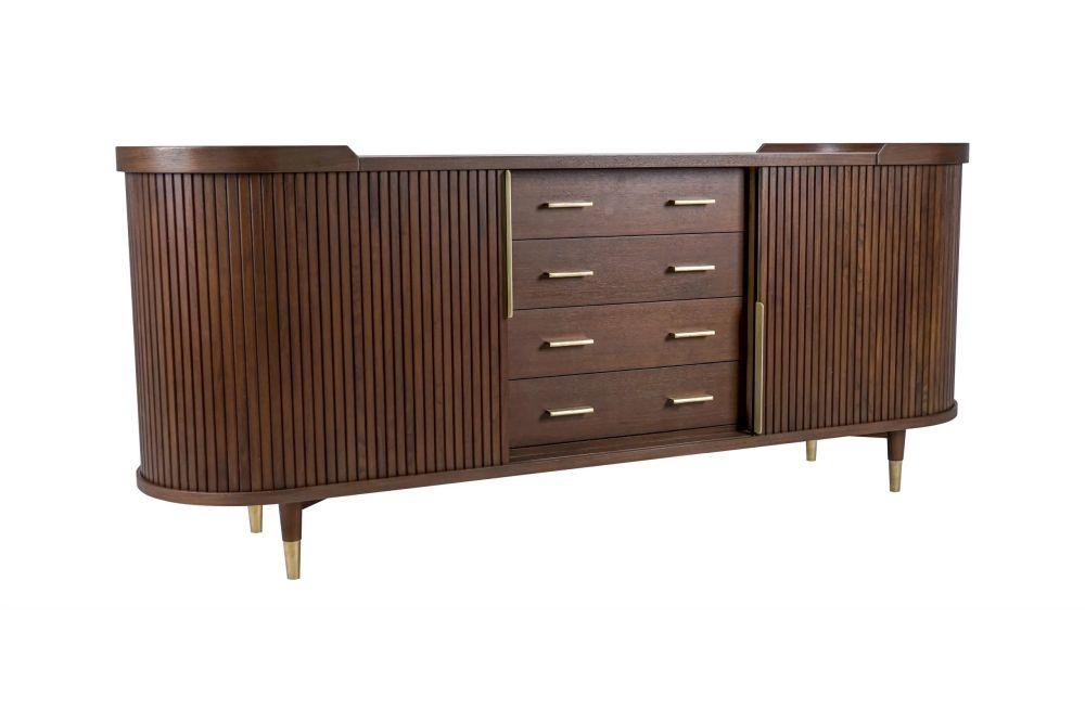 Product photograph of Bergerac Walnut Extra Large Sideboard from Choice Furniture Superstore.